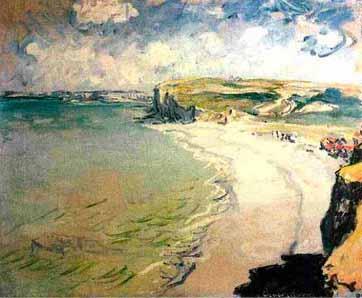Claude Monet Beach in Pourville oil painting picture